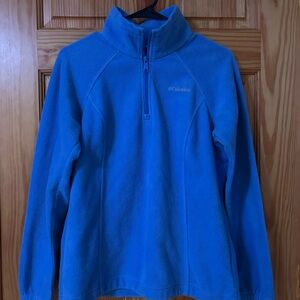 Columbia Kids Bright Blue Quarter-Zip Fleece Pullover
